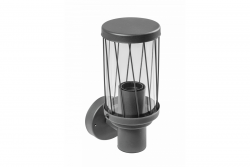 Decor KERTA-A Gartenleuchte E27 MAX.12W IP44 AC220-240V 50-60Hz einfache Wandleuchte oben Graphit 1208963906