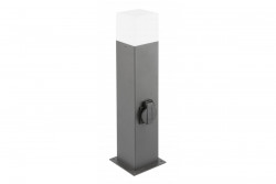 Decor Gartenleuchte LARGO-P 50 E27 MAX.15W IP44 AC220-240V 50-60Hz max. 2500W Montagepfosten Graphit 1208963919