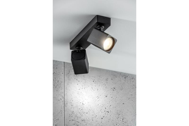 Decor Deckenleuchte RENO Aluminium IP20 max. 20W*2 Doppelquadrat Schwarz 1208963980