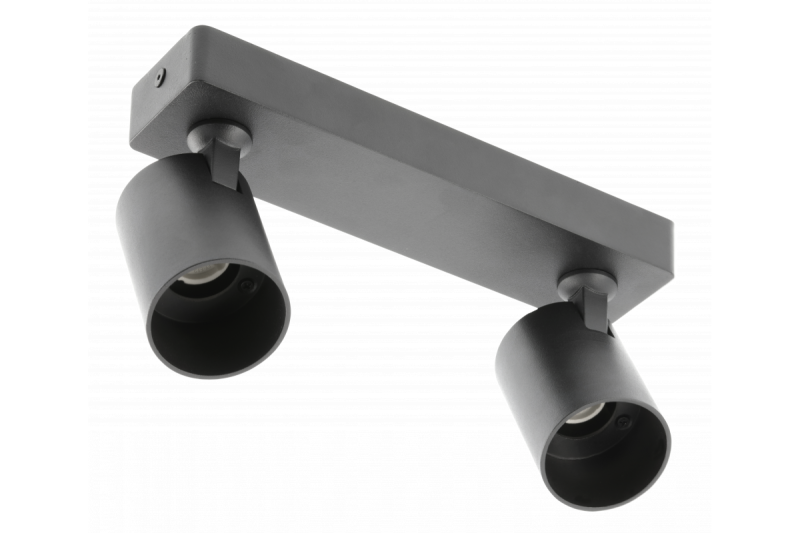 Decor Deckenleuchte SANTO Aluminium IP20 max. 20W*2 doppelt rund schwarz 1208963997