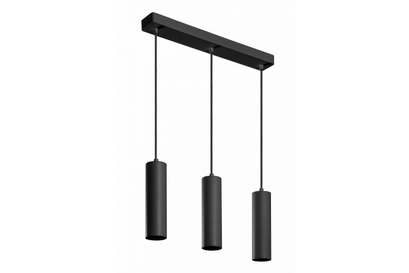 Decor Hängende Leuchte TRESOS II 3xGU10 Aluminium IP20 max. 3x20W Schwarz 1208964030