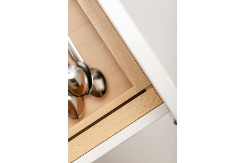 Decor Cutle Besteckkästen Verstellbares Einsatzstück für 400-600mm Schränke Farbe Buche 1208966289