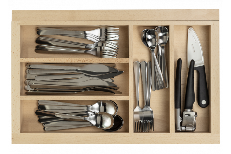Decor Cutle Besteckkasten Verstellbares Besteckregal Farbe Buche 1208966290