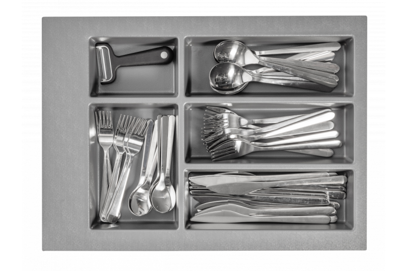 Decor Cutle Besteckeinsatz für Küchenschublade 400 Anthrazit 1208966374