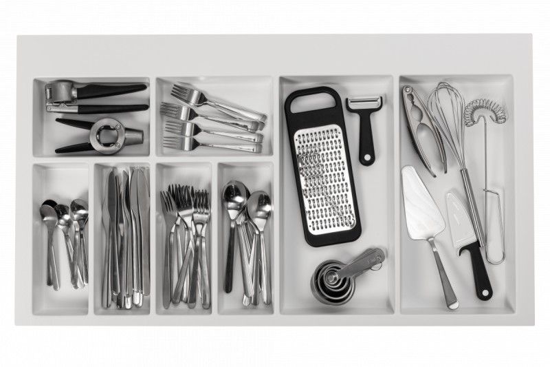 Decor Cutle Besteckeinsatz Einsatz für Küchenschublade 900 Weiß 1208966381