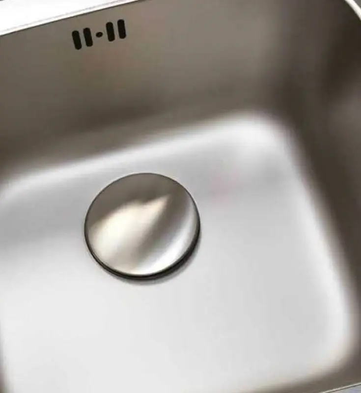 Ausmann Edelstahl-Ablaufdeckel, Korbstöpselabdeckung Edelstahl-Abdeckung für Spülbecken inox CAP 90mm 1208966927