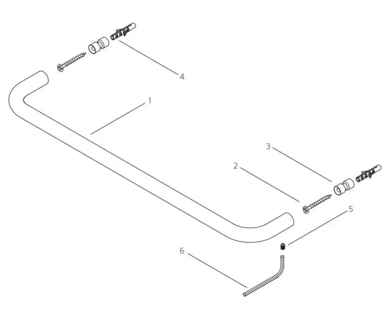 Waterevolution Flow Handtuchhalter 60cm Light Gold A112WGE