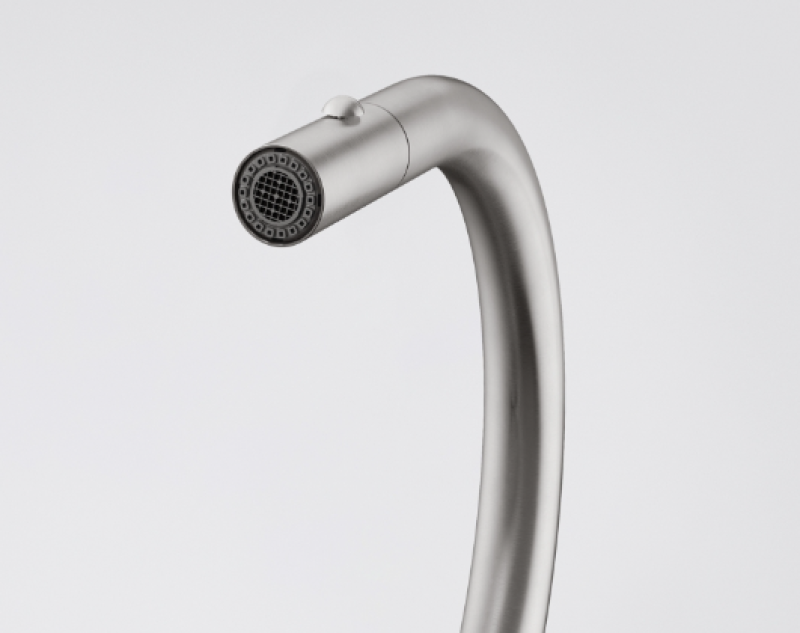 Franke Mythos Masterpiece Küchenarmatur Edelstahl mit J-Auslauf und herausziehbarer Düse - 115.0711.554