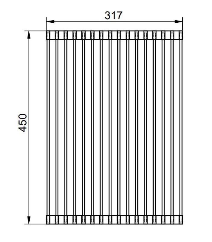 Pure.Sink Prestige Abtropfmatte Spülbecken Edelstahl PPGRM40-02