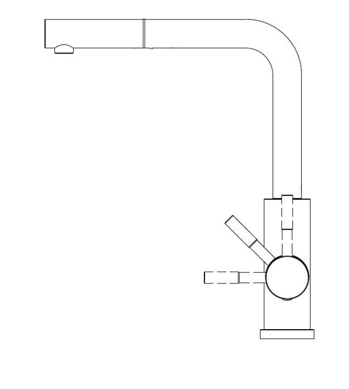 Pure.Sink Elite Steel Spark-S Küchenarmatur Mattschwarz mit ausziehbarem Auslauf PS8041-10