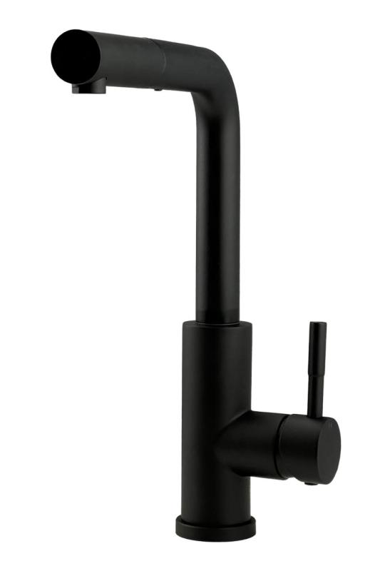 Pure.Sink Elite Steel Spark-S Küchenarmatur Mattschwarz mit ausziehbarem Auslauf PS8041-10