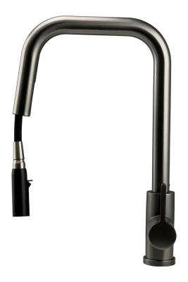 Pure.Sink Elite Steel Crystal-S Küchenarmatur PVD Gun Metal mit ausziehbarem Auslauf PS8050-61