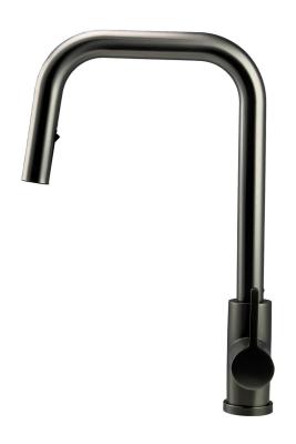 Pure.Sink Elite Steel Crystal-S Küchenarmatur PVD Gun Metal mit ausziehbarem Auslauf PS8050-61