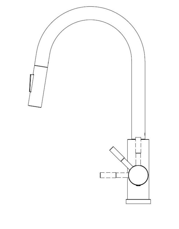 Pure.Sink Elite Steel Stream-S Küchenarmatur Edelstahl mit ausziehbarem Auslauf PS8045-02