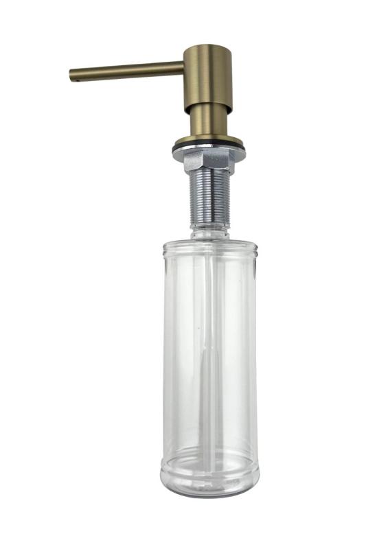 Pure.Sink Elite Steel Shine Einbau Seifenspender PVD gebürstetes Gold von oben nachfüllbar PS9010-60