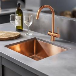 Quadri Leicester Küchenarmatur PVD Kupfer 3-Wege mit einem zusätzlichen Anschluss für gefiltertes Wasser 1208967670
