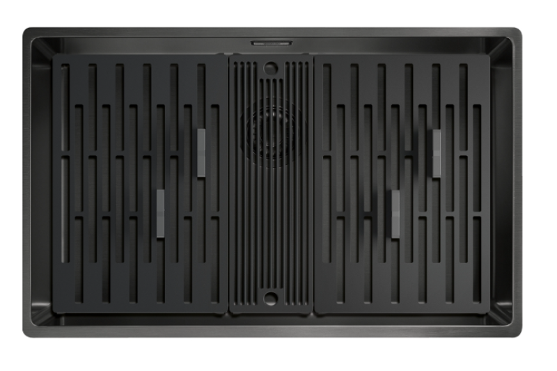 Franke Mythos Masterpiece BXM 210.68 Große Gun Metal Spüle PVD Anthrazit 685x410mm Flachbau und Unterbau - 127.0676.885