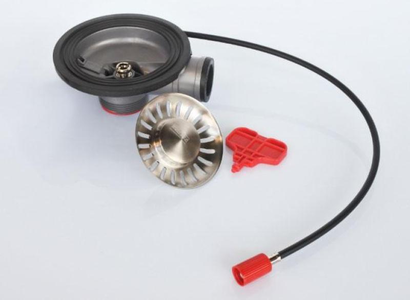 Franke Abfluss mit automatischer Entleerung für ein Spülbecken mit integriertem Stopfen 112.0301.673