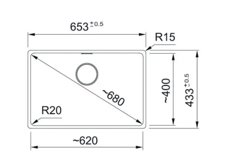 Franke Maris MRG 210-62 Fragranite Schiefergrau Spülbecken grau dunkel Flachmontage 135.0714.631