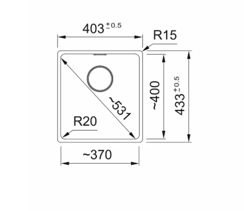 Franke Maris MRG 210-37 Fragranite Schiefergrau Spülbecken grau dunkel flächenbündiger Einbau 135.0714.609
