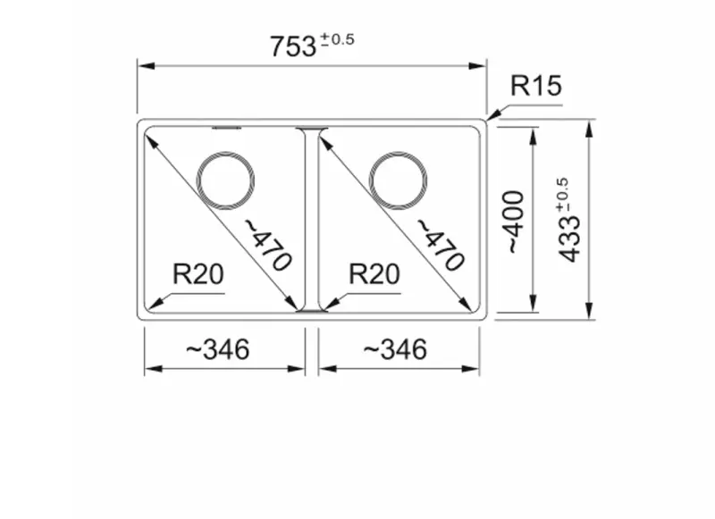 Franke Maris MRG 120-35-35 Fragranite Doppelspüle - Schiefergrau, Dunkelgrau, Unterbau 125.0714.606