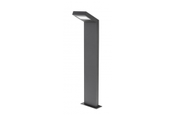 Gartenleuchte LONDON LED, 10W, 720lm, IP54, AC220-240V, 50/60Hz, 4000K, gerader Pfosten, 58 cm, schwarz