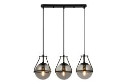 Deckenleuchte DROP 3, 7134, AC220-240V, 50/60Hz, 3*E27, max.25W, Länge 68 cm, schwarz