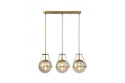 Deckenleuchte DROP 3, 6335, AC220-240V, 50/60Hz, 3*E27, max.25W, Länge 68 cm, Gold