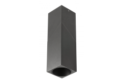 VIRGO Deckenleuchte, max. 250V, 50/60Hz, 57x57x152mm, IP20, max. 20W, Quadratisch, Schwarz