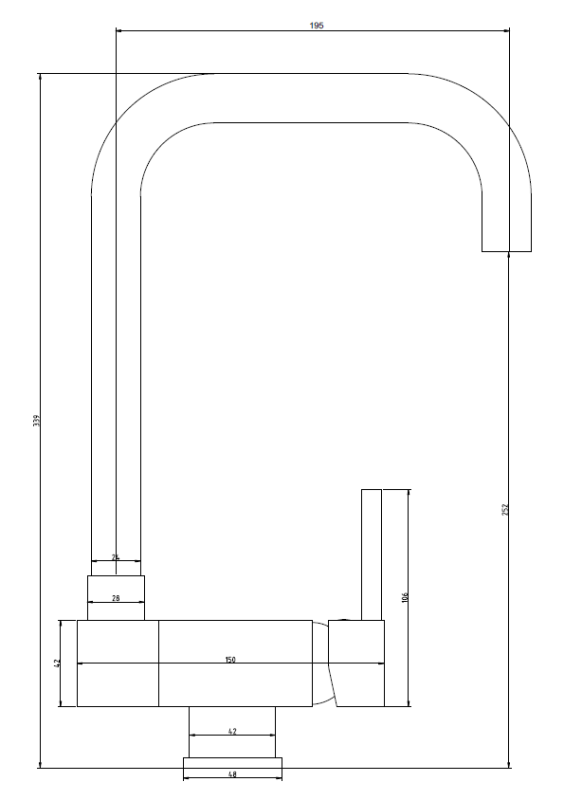 Graniteland Serenity Küchenarmatur Schwarz mit Einklappbarem Auslauf 1208969533