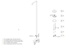 Wasserevolution Flow Pool-Dusche Duschsäule nur kaltes Wasser Gun Metal gebürstet T145GME
