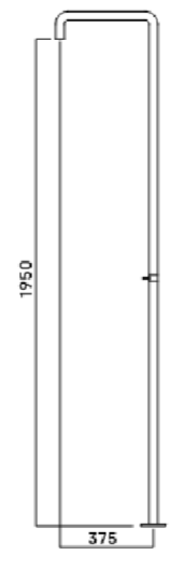 Wasserevolution Flow Duschsäule mit Mischknopf Kupfer T146CPE