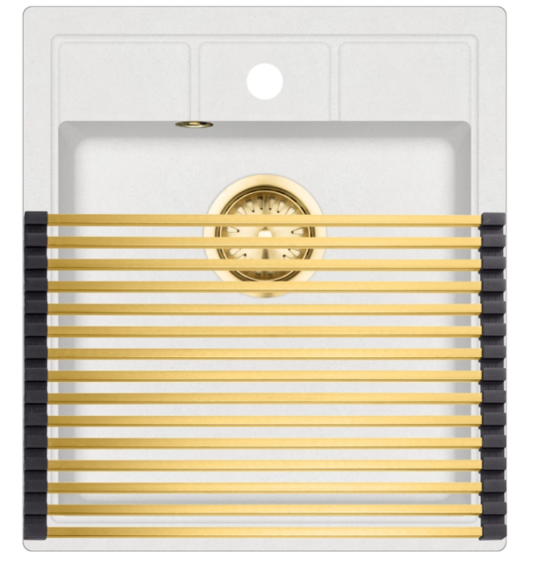 Ausmann Turt Gold Rollmatte über und für das Spülbecken 28x45 cm 1208969725