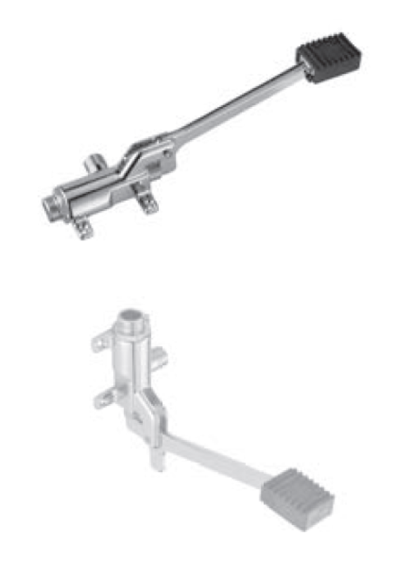 PB Pedal Line Fußpedal Chrom für Boden- oder Wandmontage 1208969729