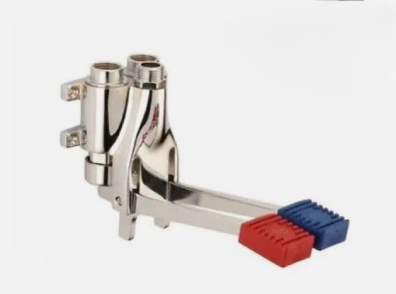 PB Pedal Line Doppel-Fußpedalmischbatterie Chrom für Wandmontage 1208969759