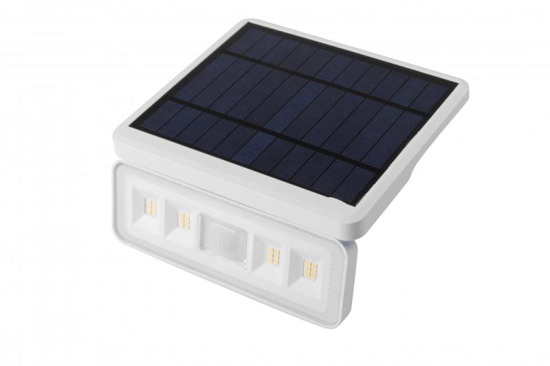 Solarleuchte mit Bewegungs- und Dämmerungssensor DAVOS, LED, 1000lm, 4000K, 2000mAh, IP54, weiß