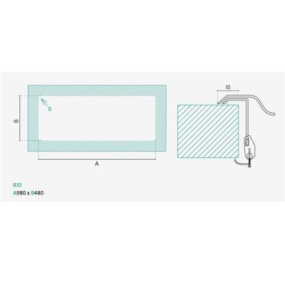 Banka Centurio 100-50 Edelstahlspüle Aufsatz 100 x 50 cm mit Abtropffläche 1208970030