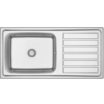 Banka Centurio 100-50 Edelstahlspüle Aufsatz 100 x 50 cm mit Abtropffläche 1208970030
