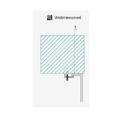 Banka Boston Edelstahlspüle 482 x 345 mm Unterbau 1208970072
