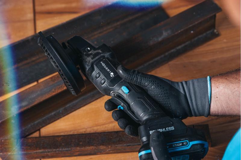 HÖGERT Akku-Winkelschleifer mit Paddelschalter, 125MM, 18V - ohne Akku