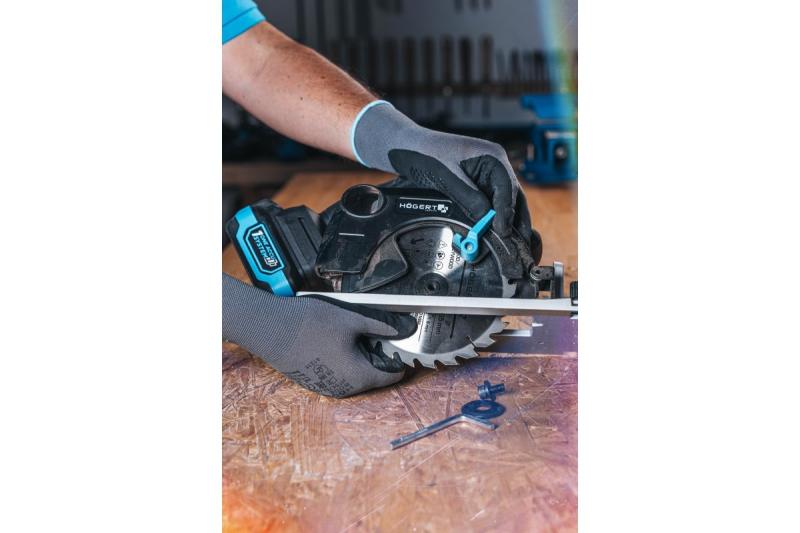 HÖGERT Akku-Kreissäge, 18V, ohne Akku, Staubsaugeranschluss
