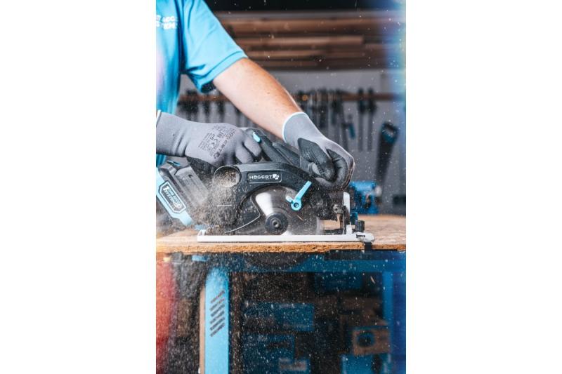 HÖGERT Akku-Kreissäge, 18V, ohne Akku, Staubsaugeranschluss