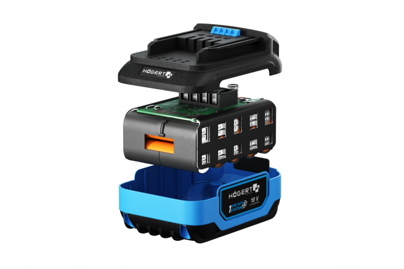 HÖGERT wiederaufladbarer Akku 6,0 Ah 18 V