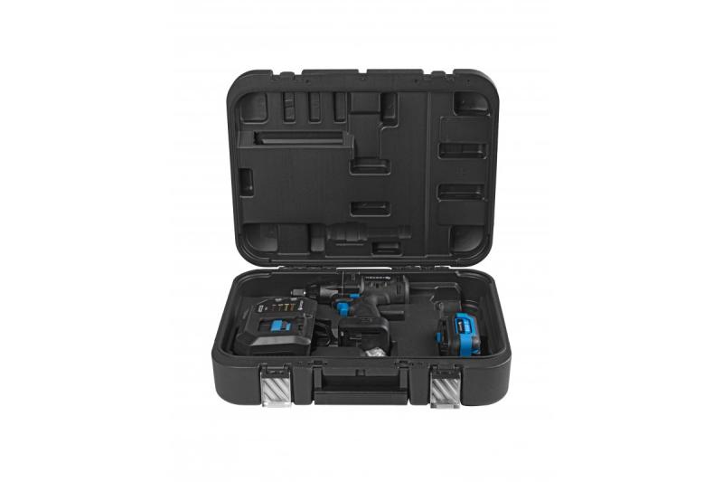 HÖGERT Akku-Schlagschrauberset, bürstenlos, 18V, mit Akku, Ladegerät.