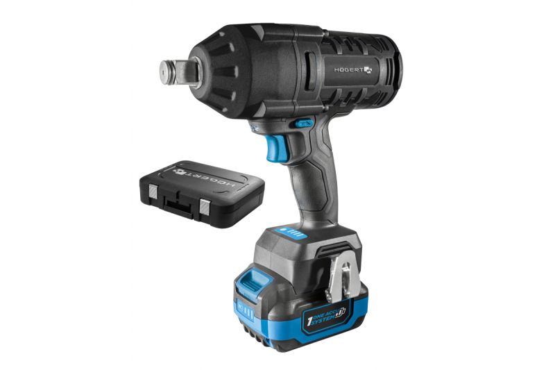 HÖGERT Akku-Schlagschrauberset, bürstenlos, 1000 Nm, 18V mit Akku, Ladegerät