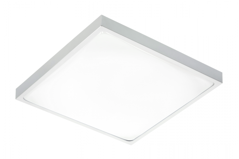 ALTAR LED Deckenleuchte, 295x295mm, 4000K, 24W, 1680lm, AC180-250V, 50/60 Hz, PF>0.5, IP54, grau, 3 Jahre Garantie