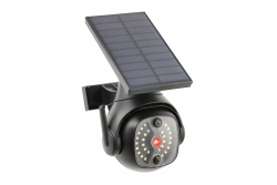 Sonnenflutlicht mit Bewegungs- und Dämmerungssensor GUARDOS, LED, 300lm, 6400K, 1200mAh, IP65, Dummy-Kamera