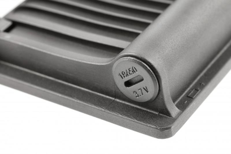 Flutlicht LUMOS II, LED, 3000lm, 6400K, 2x2600mAh austauschbar, IP65, schwarz