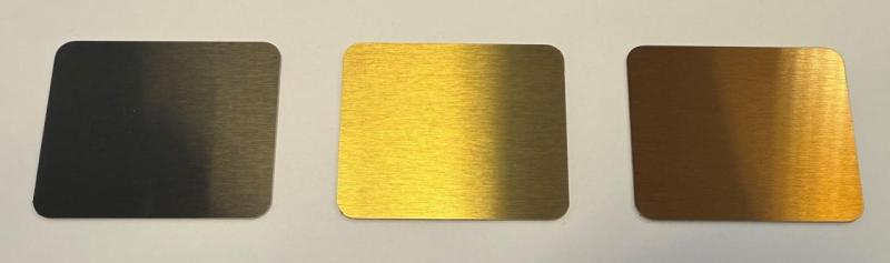 Pure.Sink PVD Edelstahl Farbmuster gebürstetes Gun Metal 1208970648