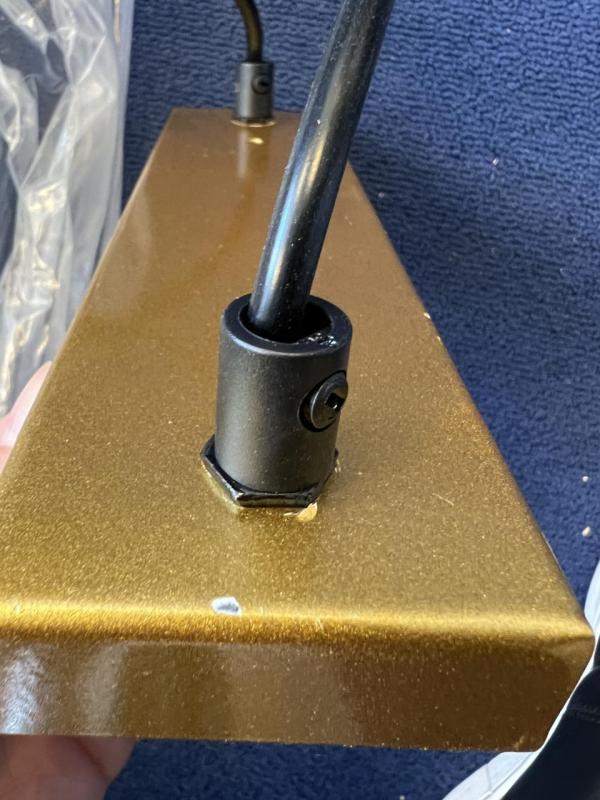 OUTLET Rahmen Beschädigt Dekor Avelin Hängelampe mit goldenem rechteckigem Rahmen Breite 80 cm 2287